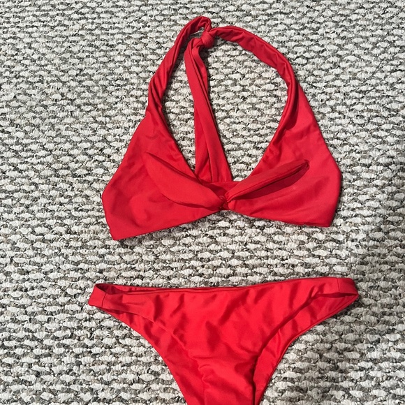Mikoh Other - Mikoh NWOT red bikini small top and XS bottom